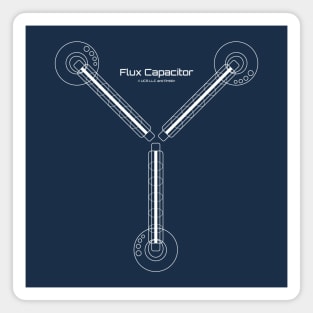 Flux Capacitor (White) Magnet